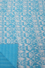 Ikat Turquoise Cotton Throw - NetDécor 