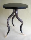 Kudu Horn Table with Veneer Top - NetDécor 