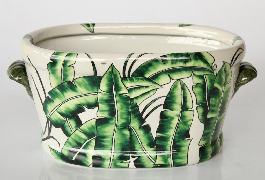 Large Green Leaf Footbath - NetDécor 