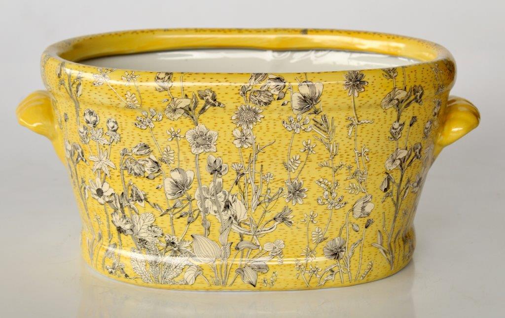 LARGE YELLOW DAISY FOOTBATH - NetDécor 