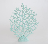 Large Pale Turquoise Fan Coral - NetDécor 