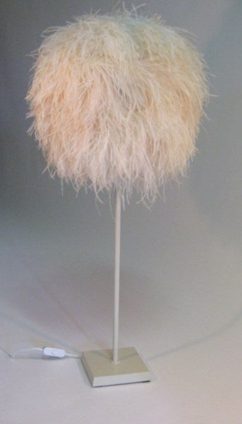 Ostrich feather outlet lamp shade