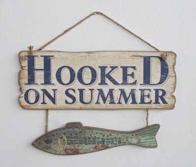 WOODEN BOARD & FISH SIGN - NetDécor 