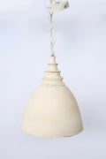 Medium Cream Metal Hanging Lamp - NetDécor 