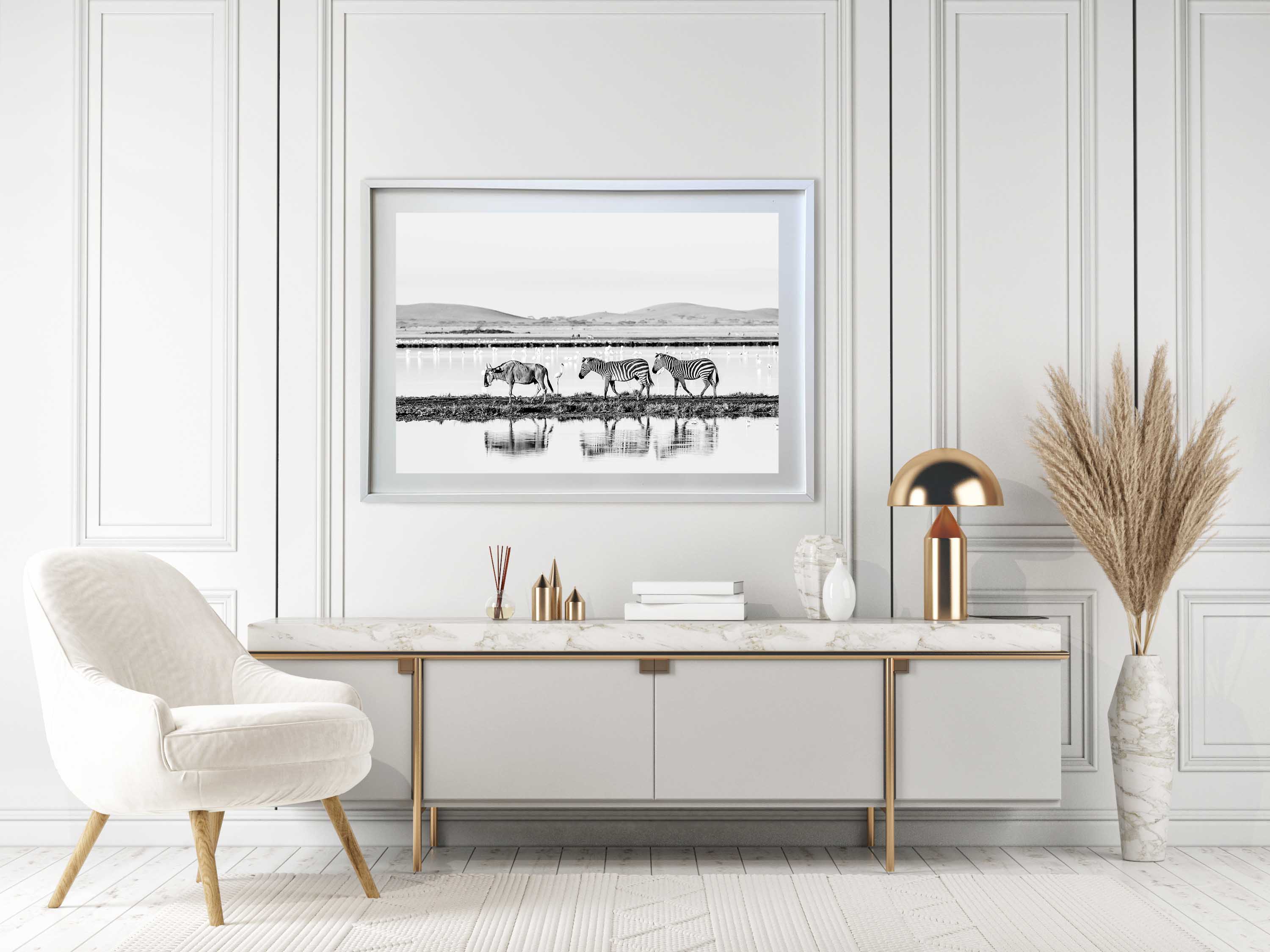 Limited Edition Zebra Migration Landscape - NetDécor 