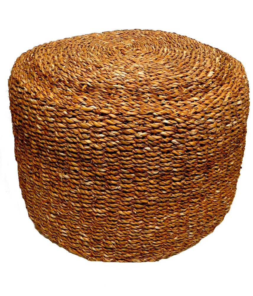 60cm Jute Ottoman - NetDécor 