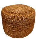 60cm Jute Ottoman - NetDécor 