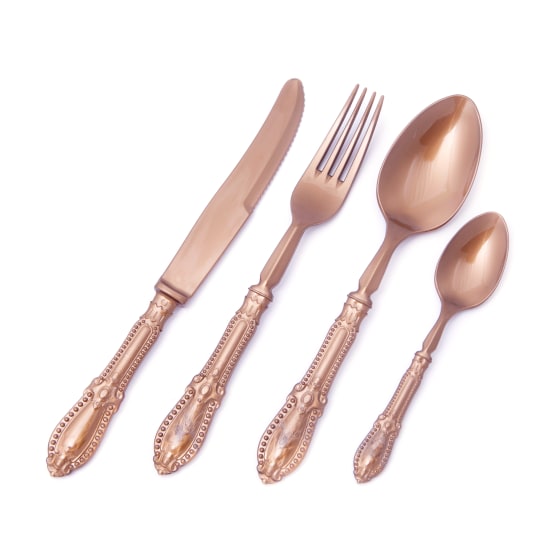 Antique Plastique 24 Piece Cutlery Set - NetDécor 