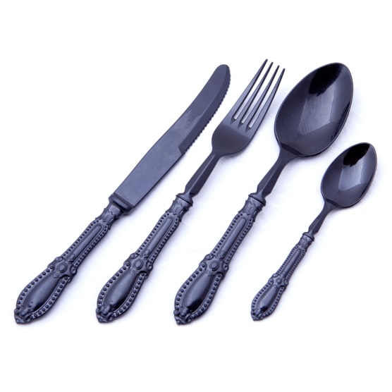 Antique Plastique 24 Piece Cutlery Set - NetDécor 