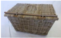 Picnic Basket Grey - NetDécor 