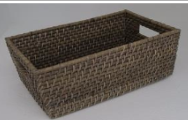 Rattan CD Box Grey - NetDécor 