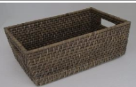 Rattan CD Box Grey - NetDécor 