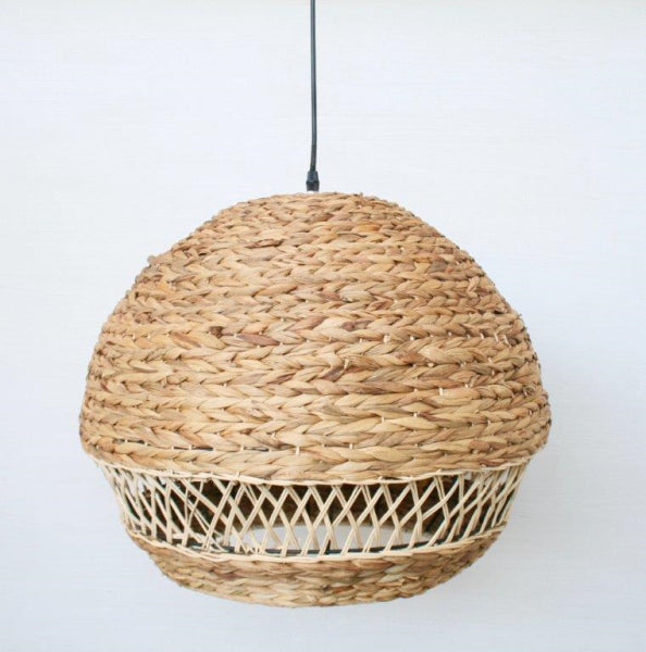 Round Woven Hanging Electric Shade - NetDécor 