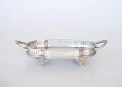 Oval Small Round Tray on Feet - NetDécor 