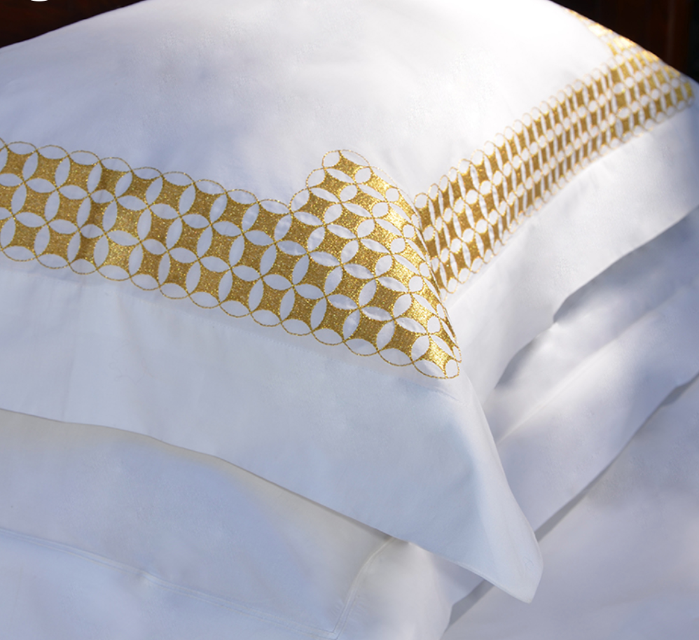 Cavacus White Gold Decorative Pillowcase each - NetDécor 