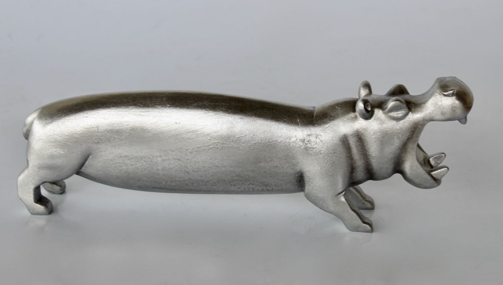 Silver Hippo - NetDécor 