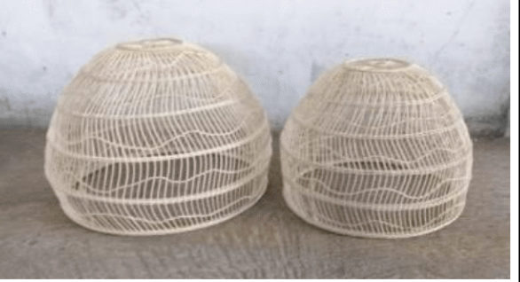 Rattan Thick Dome Round Lampshade - NetDécor 
