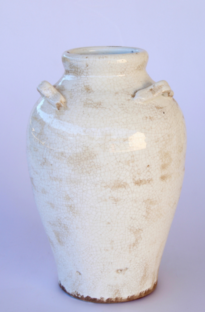 Large Ceramic Urn with Handles - NetDécor 