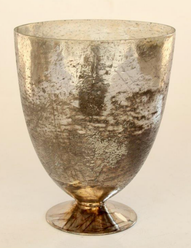30cm Silver Glass Vase - NetDécor 