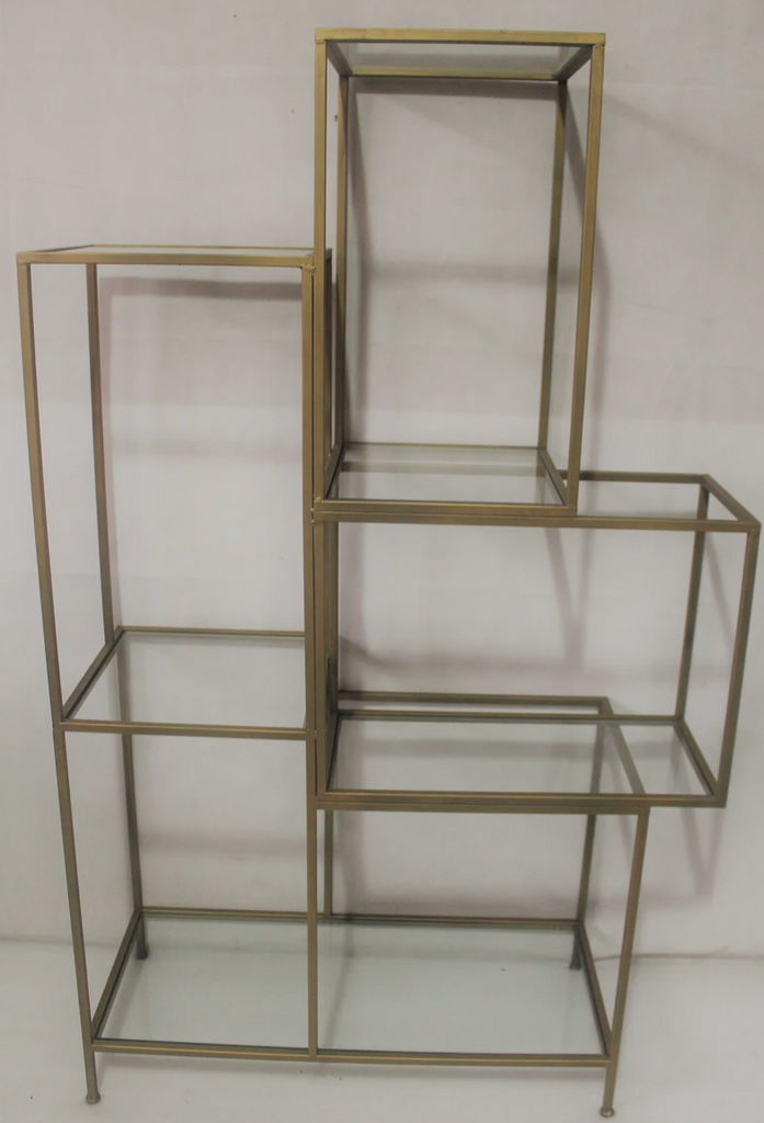 Gold Metal Shelf - NetDécor 