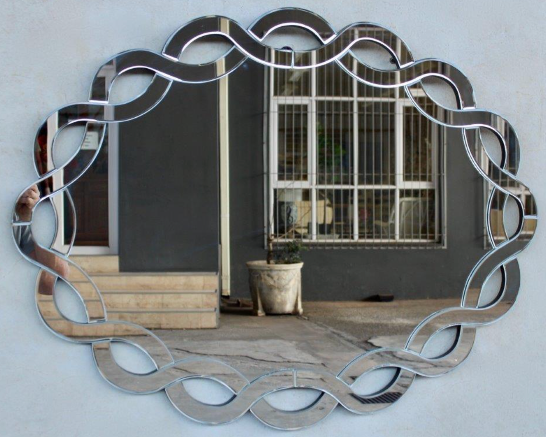 Oval Venetian with Mirror Border - NetDécor 