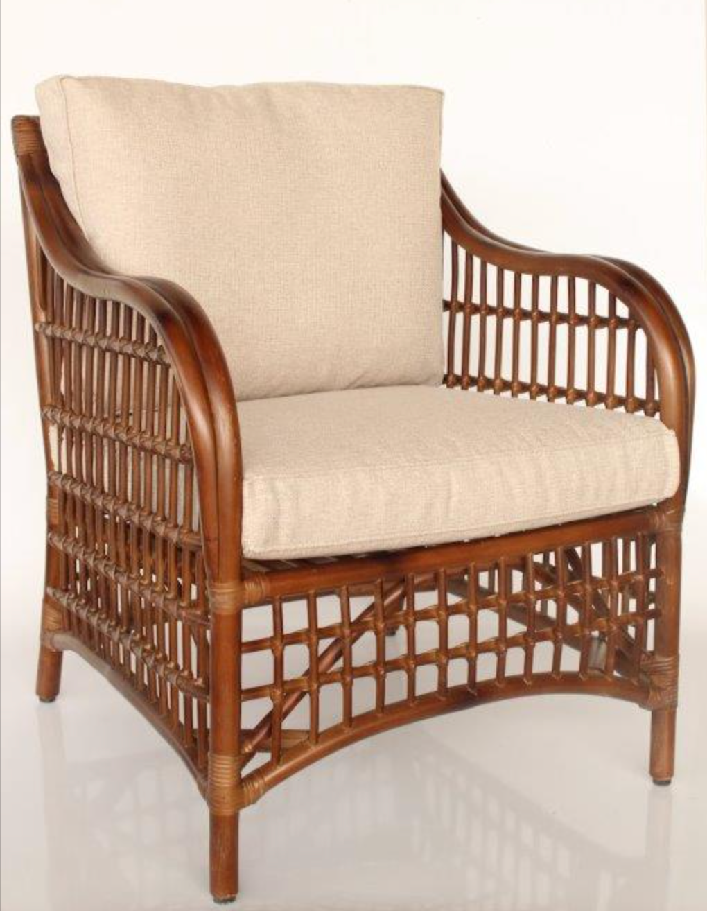 WEST COAST ARM CHAIR WITH 2 BEIGE CUSHIONS - NetDécor 