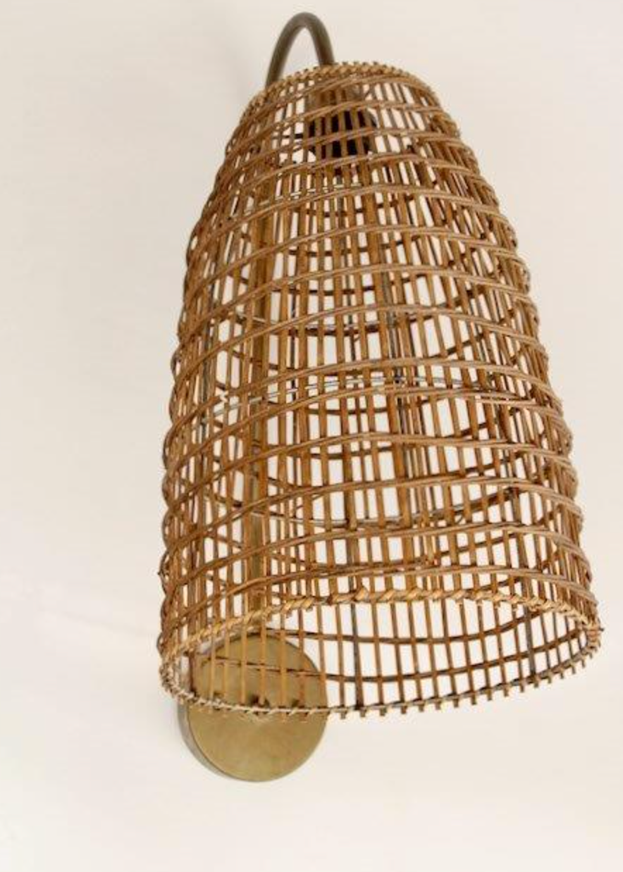 Brown Rattan Wall Light - NetDécor 