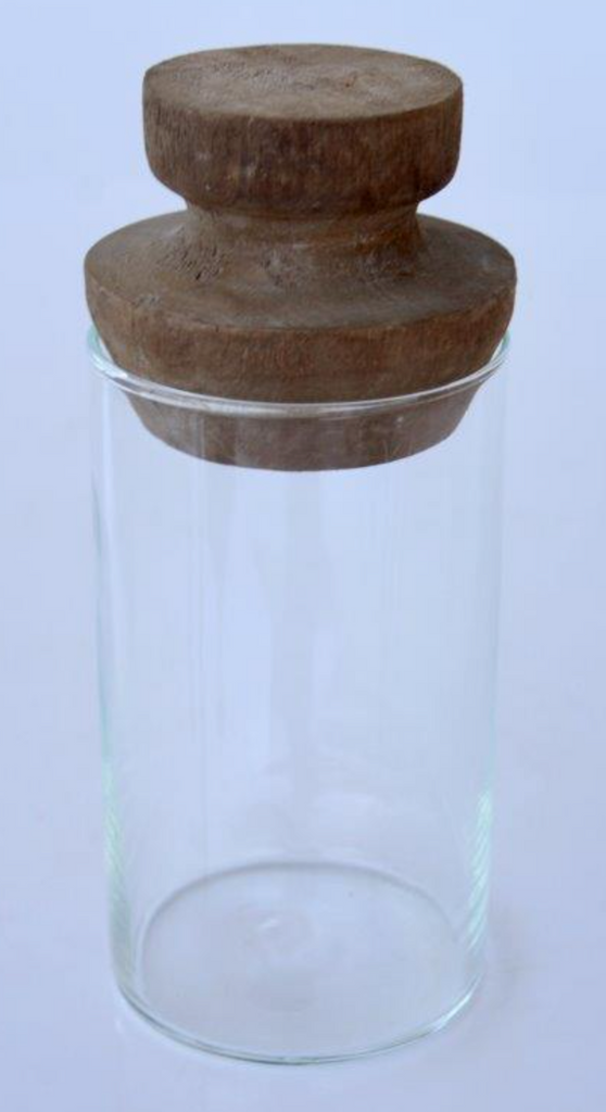 Glass Bottle with Wooden Lid - NetDécor 