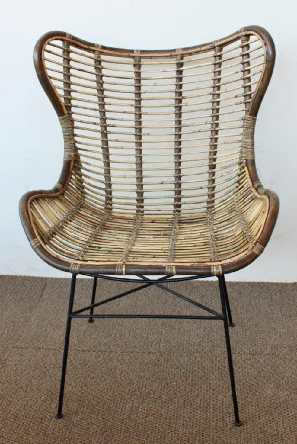 WICKER WING BACK - NetDécor 