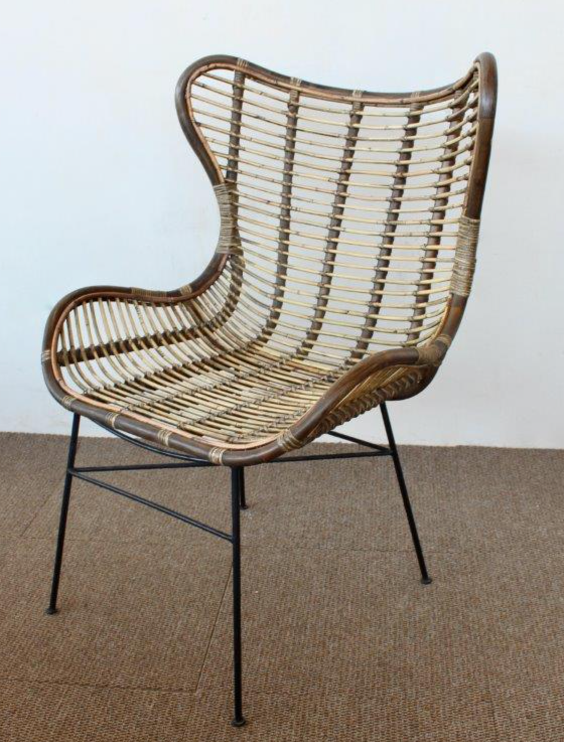 WICKER WING BACK - NetDécor 
