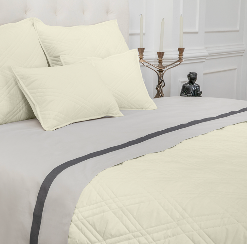 Reed Family Linen - Diamond Quilted BedSpread - NetDécor 