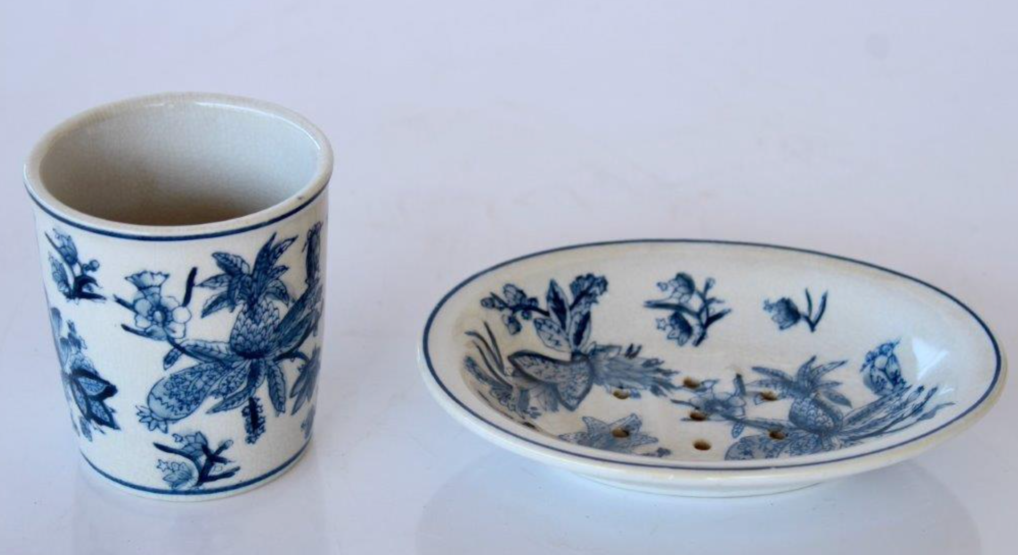 BLUE FLORAL BEAKER - NetDécor 