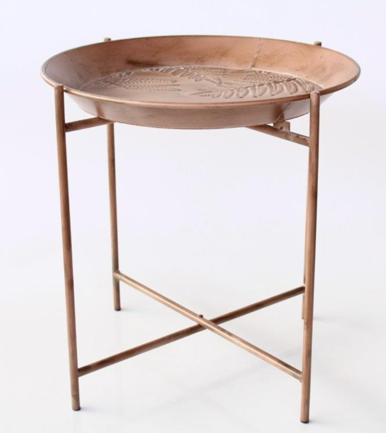 METAL FERN DESIGN BUTLERS TRAY - NetDécor 