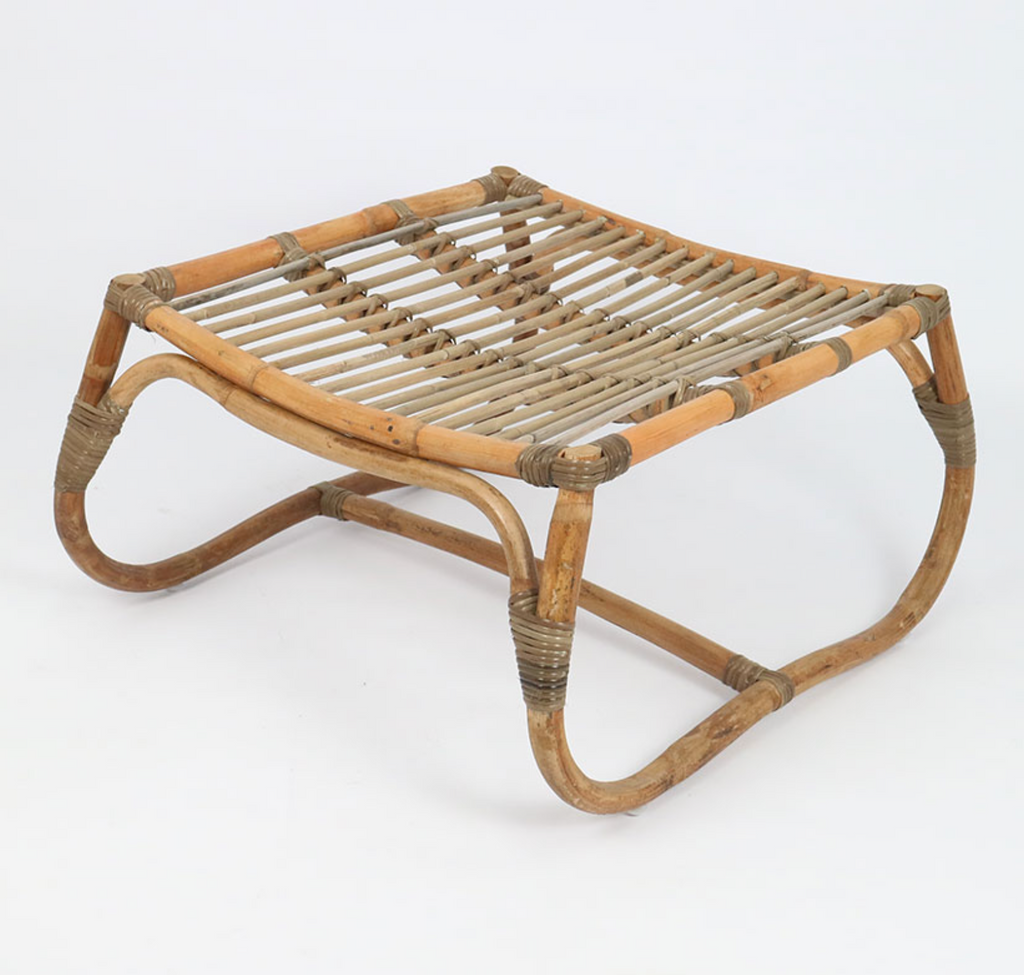 RATTAN THICK STOOL FOOT SQUARE DECK - NetDécor 