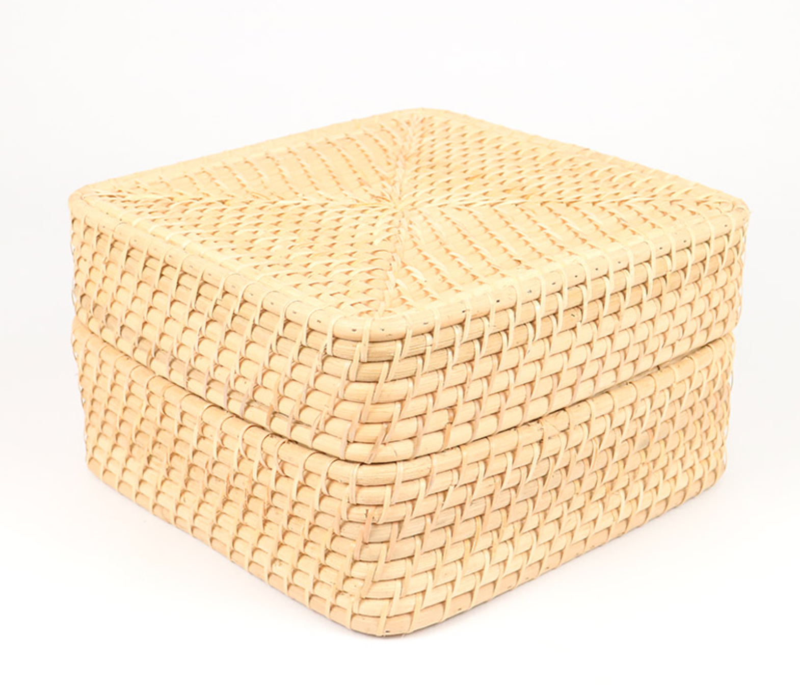 Square Rattan Boxes RATTAN BOX SQUARE XLARGE – NetDécor