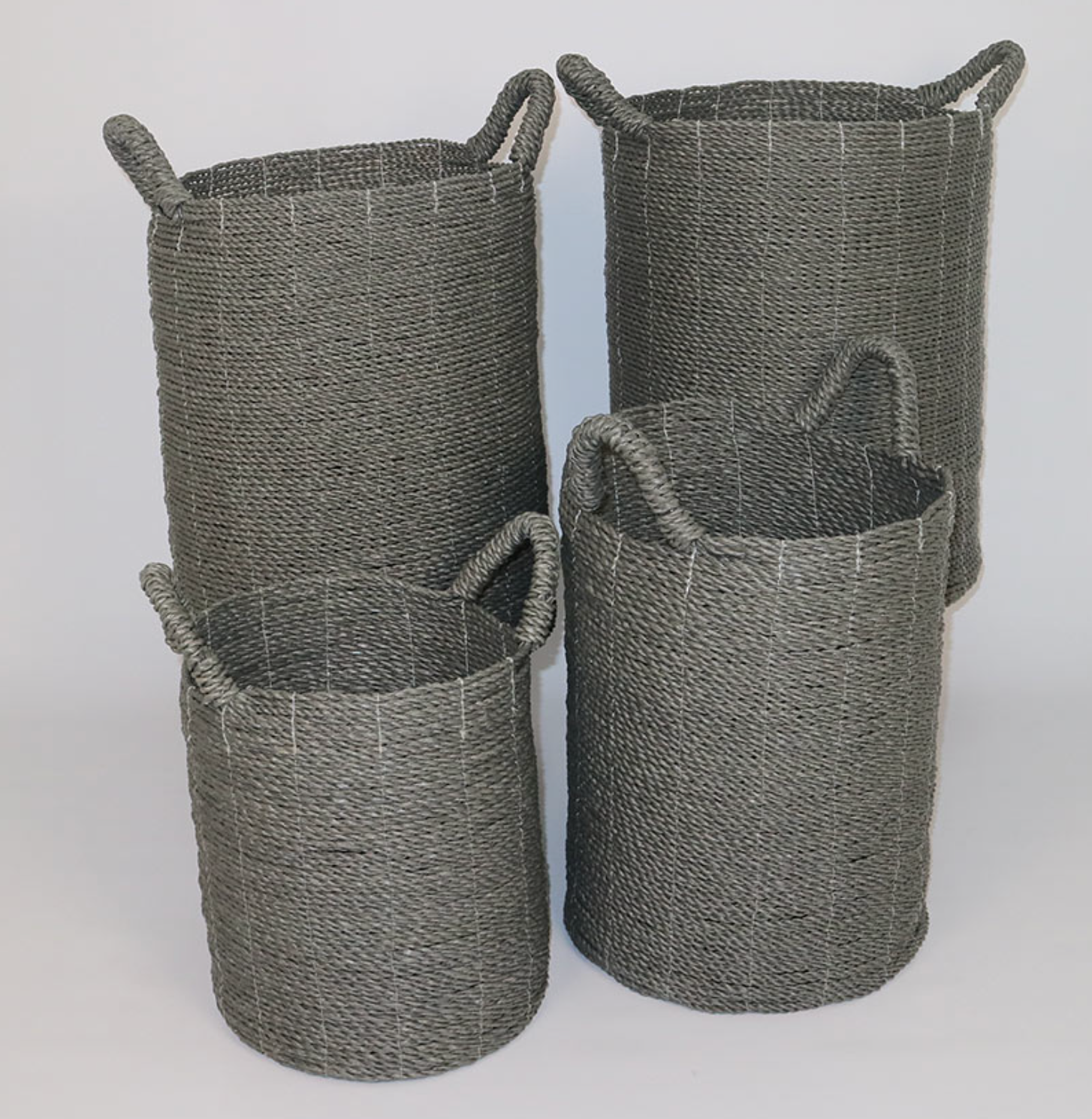 SEAGRASS LAUNDRY BASKET SET OF 4 - NetDécor 