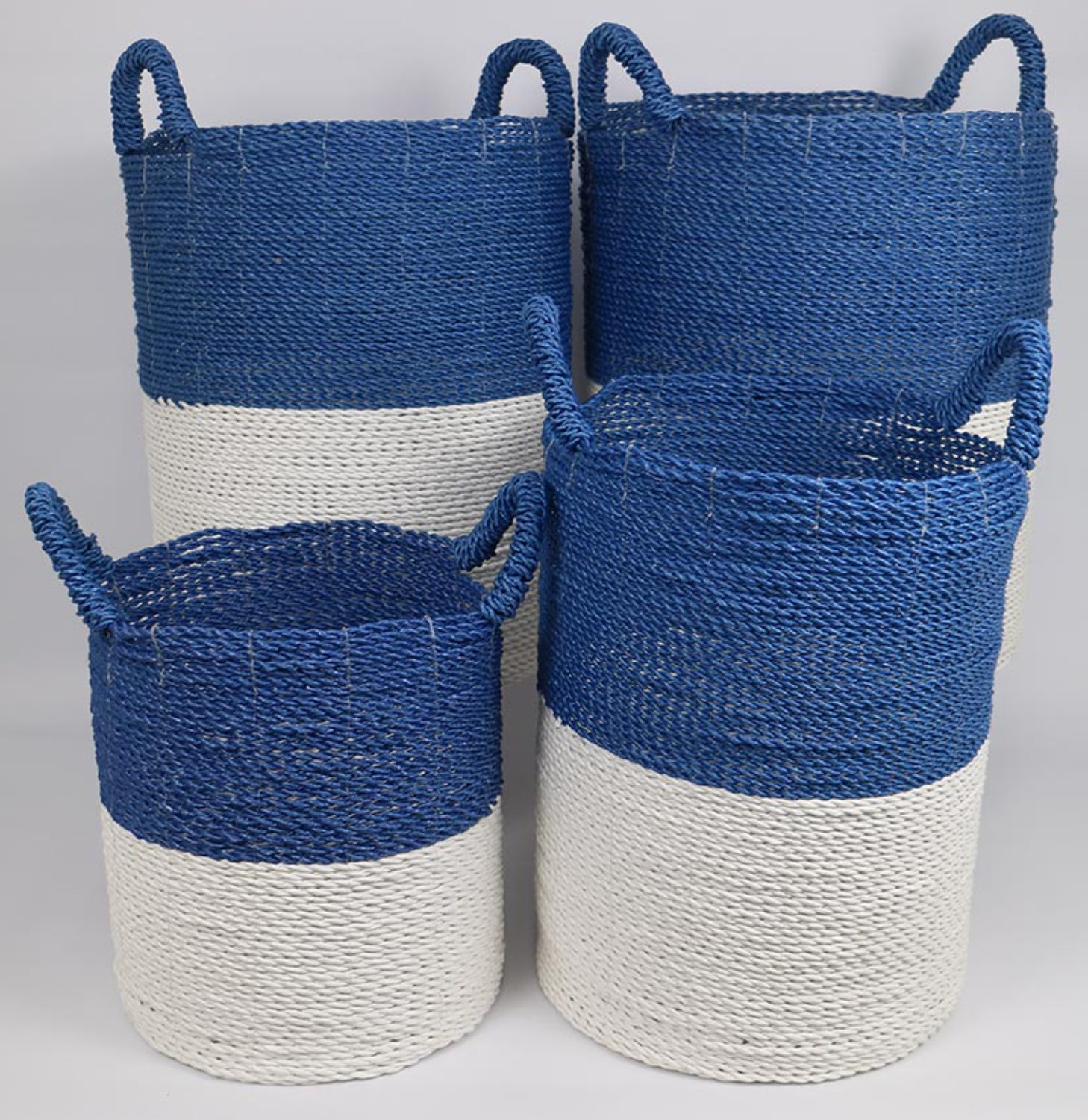 SEAGRASS LAUNDRY BASKET SET OF 4 - NetDécor 