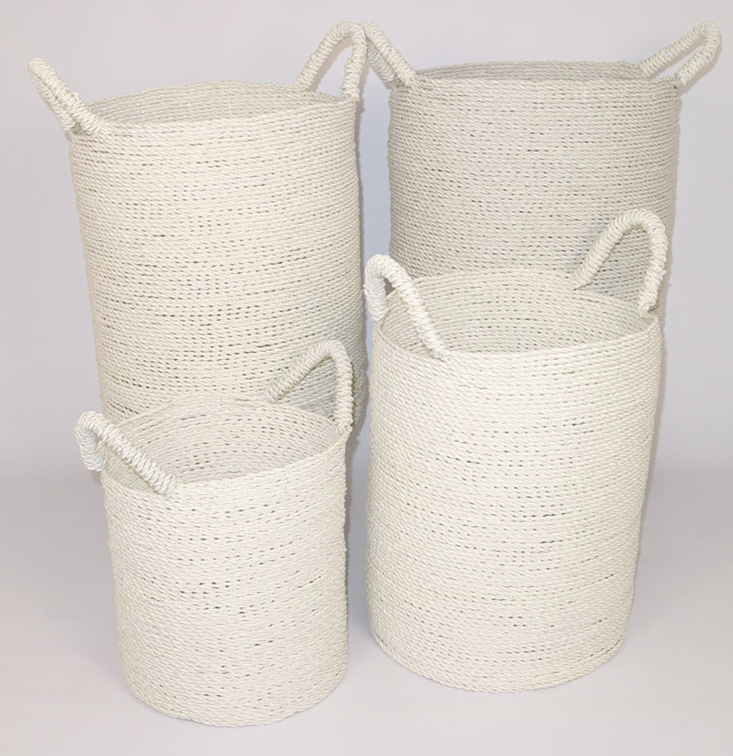 SEAGRASS LAUNDRY BASKET SET OF 4 - NetDécor 