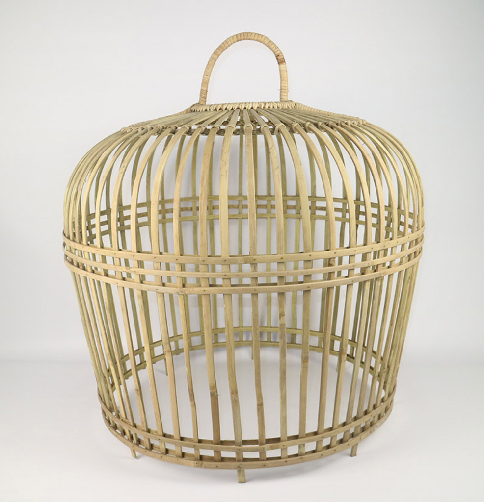 RATTAN THICK CHICKEN CAGE LARGE - NetDécor 