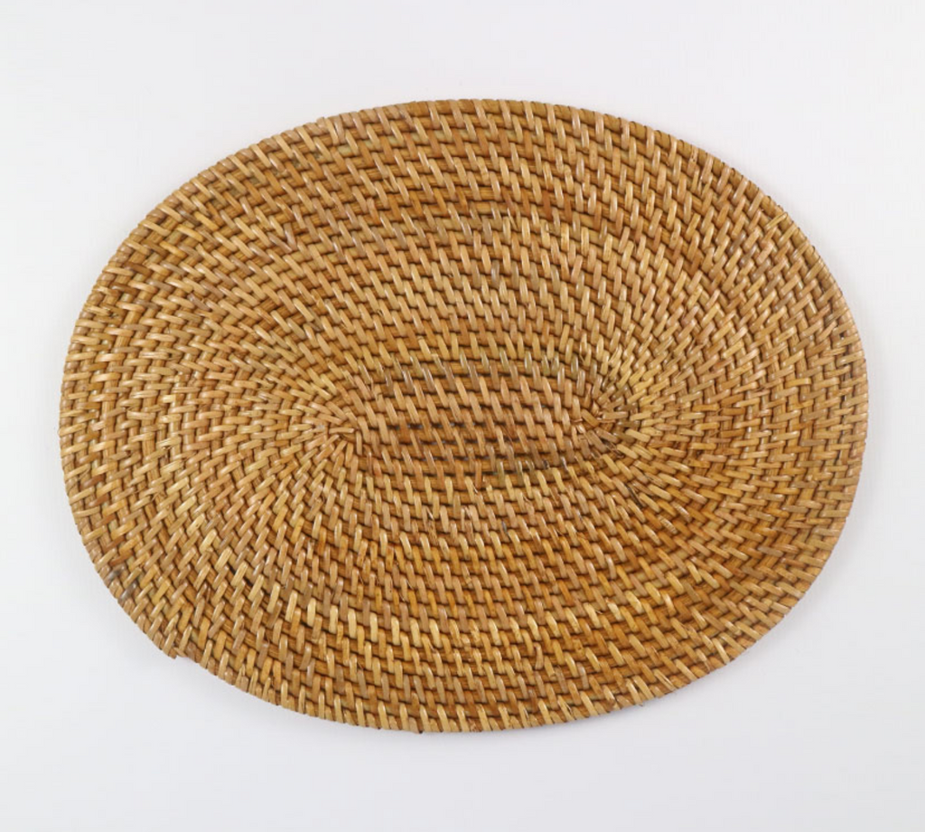 RATTAN PLACEMATS OVAL NATURAL - NetDécor 