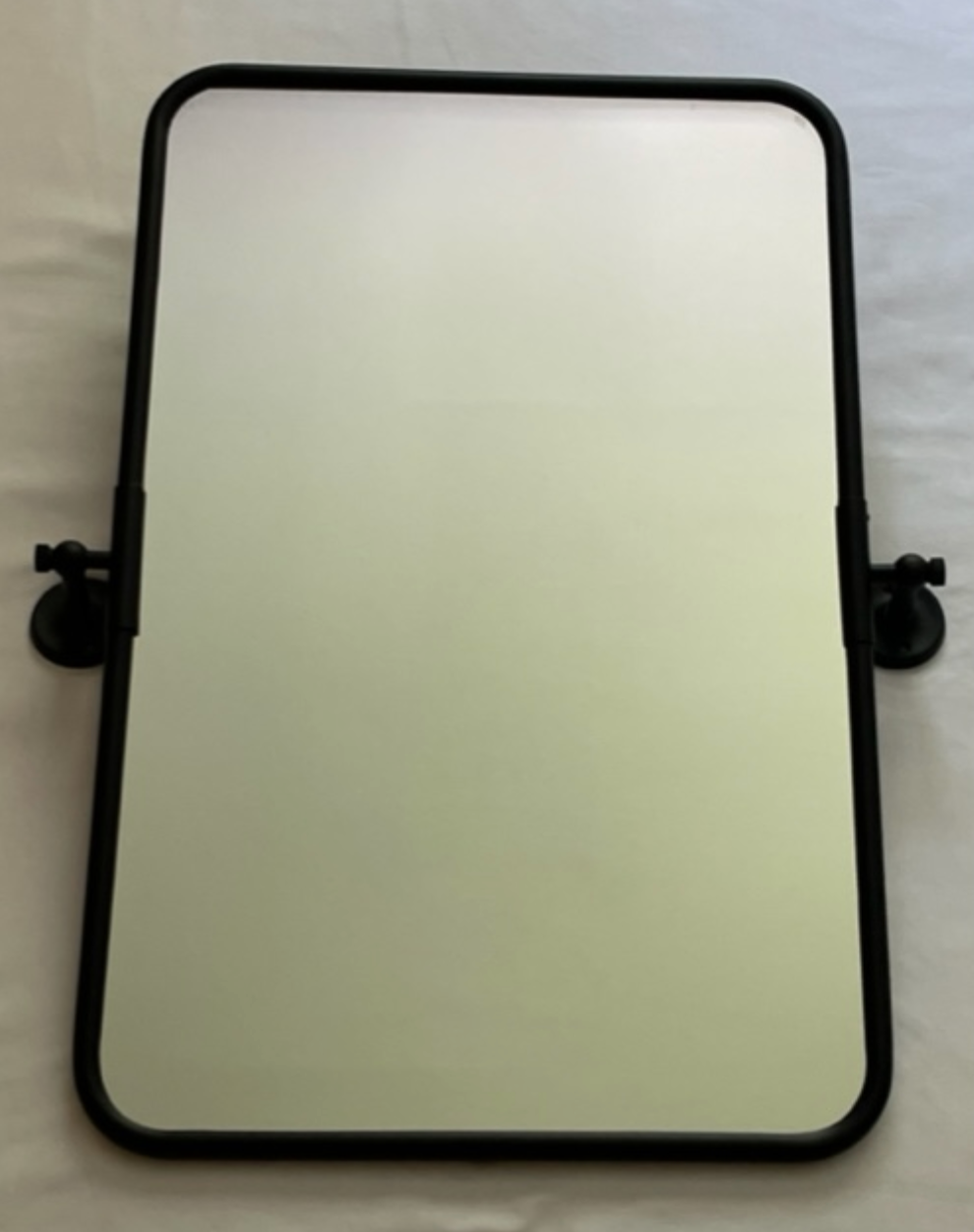 MIRROR CLASSIC RECTANGULAR SWIVEL MATT BLACK - NetDécor 