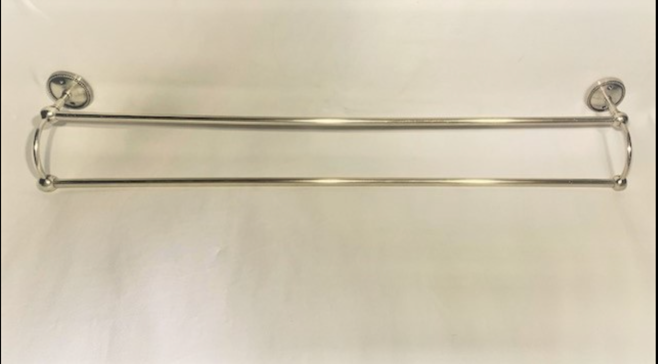 TOWEL RAIL BEADED DOUBLE - NetDécor 