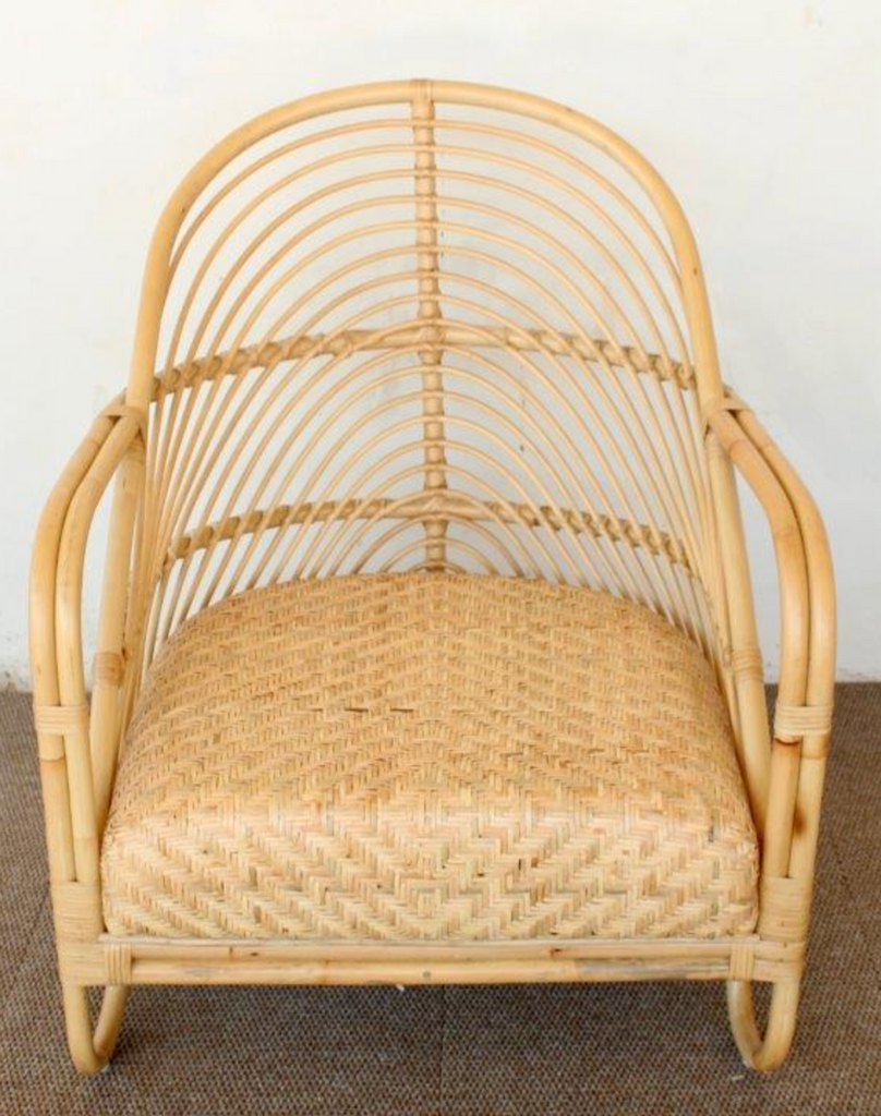 Occasional Cane Chair with Rattan Peel Cushion - NetDécor 