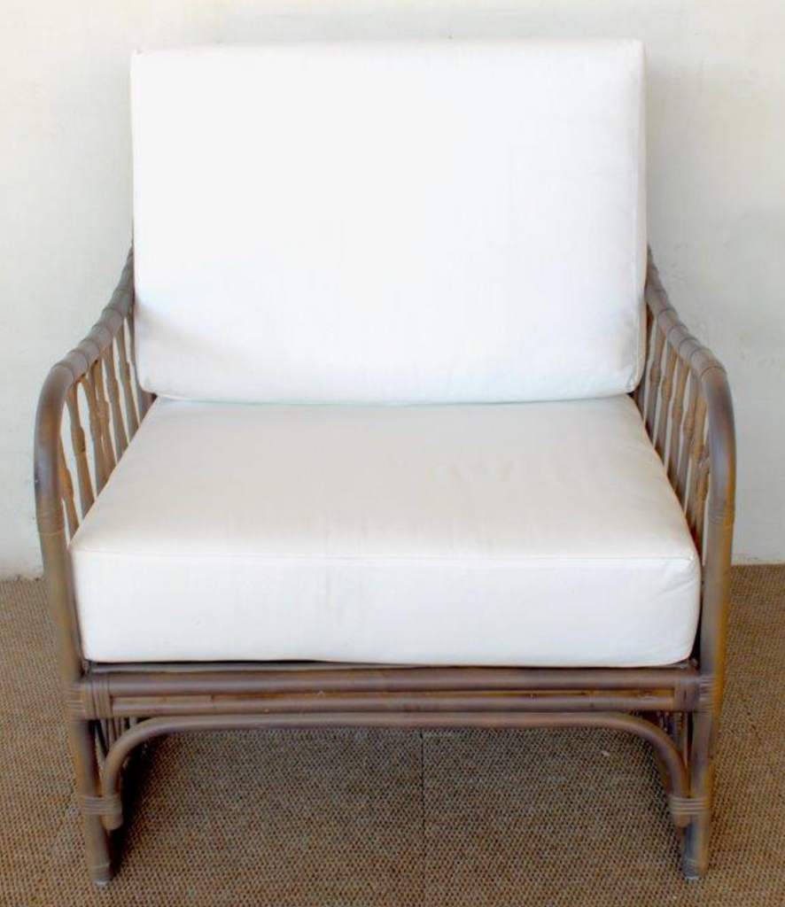 Lounge Cane Chair with Back & Seat Cushion - NetDécor 