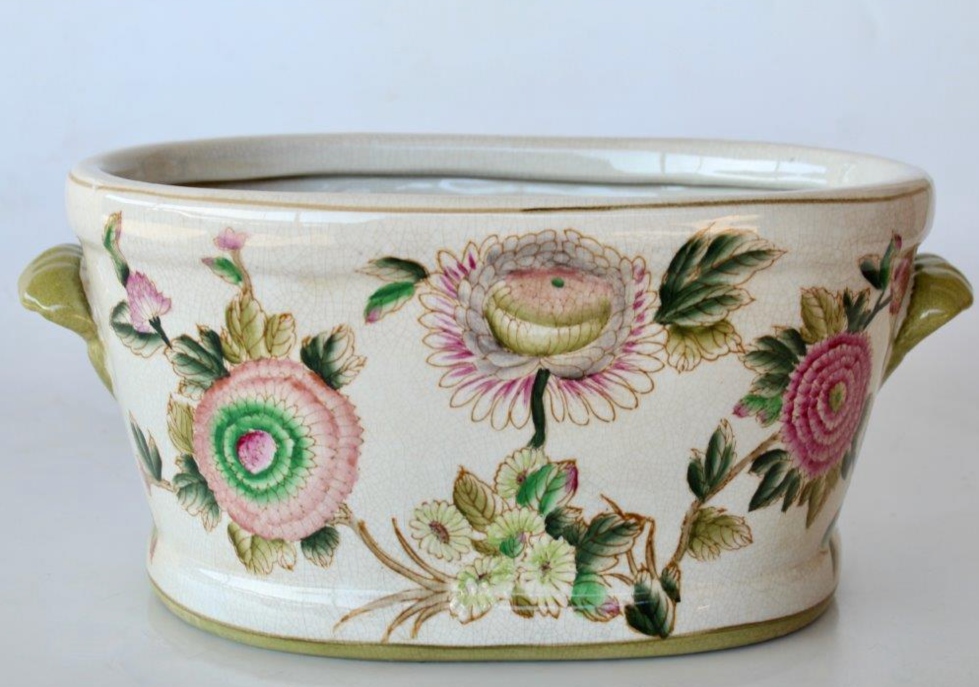 Large Pink Flower Footbath Planter - NetDécor 