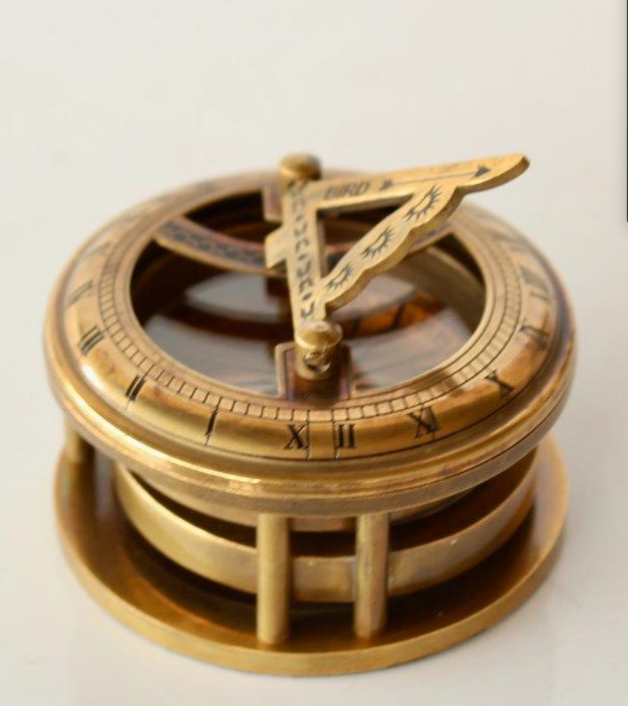 Brass Compass & Sundial - NetDécor 