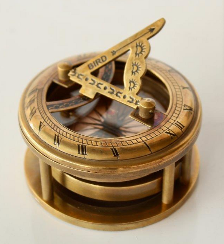 Brass Compass & Sundial - NetDécor 
