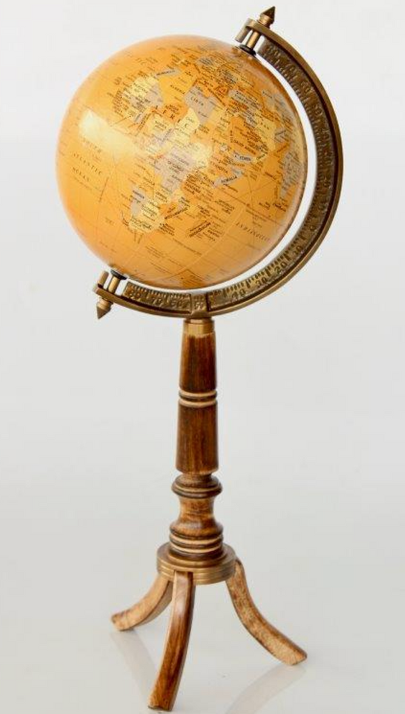Tall World Globe on Stand - NetDécor 