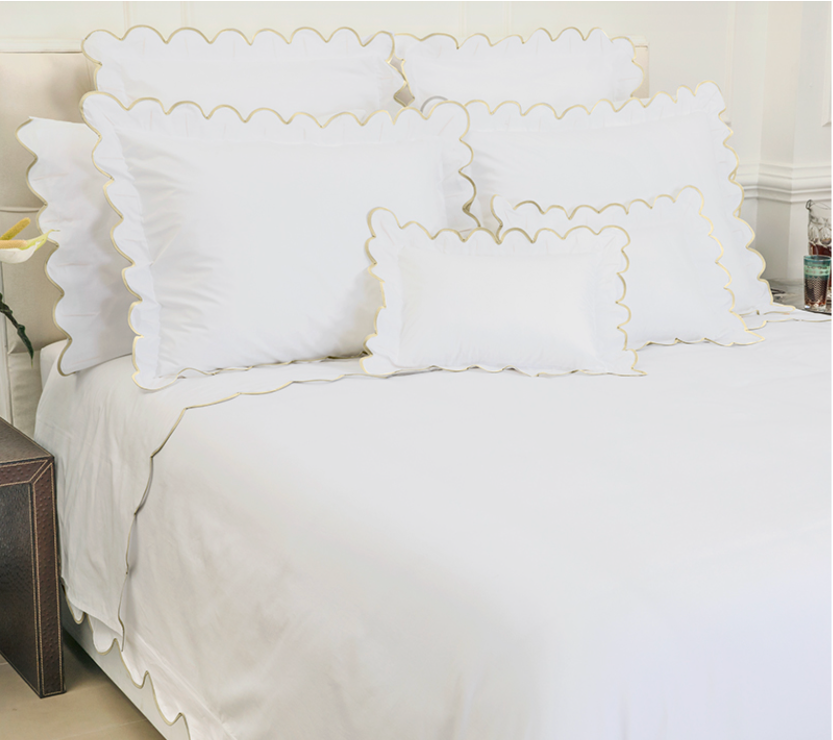 Reed Linen - Scallop Duvet Set - NetDécor 