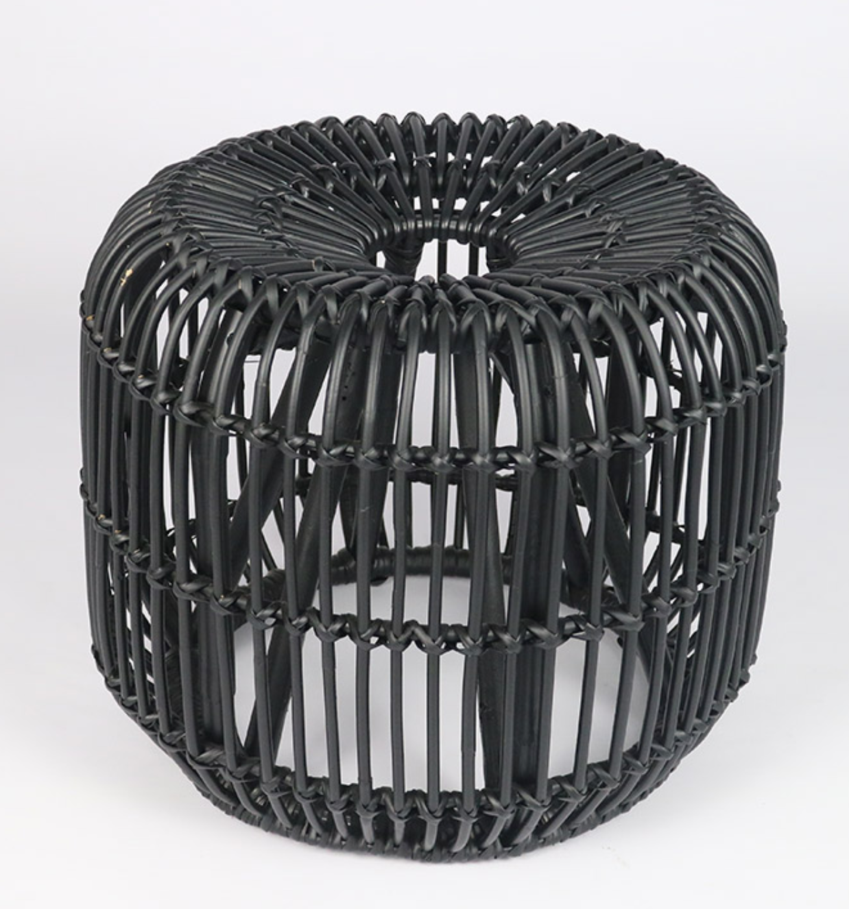 Rattan Thick Stool Apple - NetDécor 